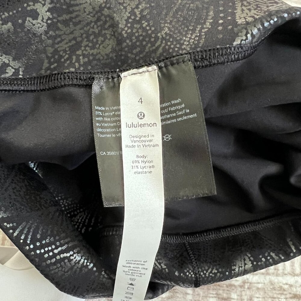 Lululemon sz 4 Wunder Under High-Rise Tight 28" FULL ON LUXTREME floral - Picture 3 of 10